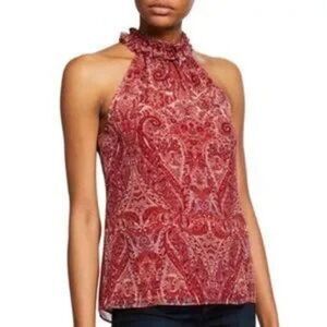 Ramy Brook New York Loretta Sleeveless Paisley Blouse XS